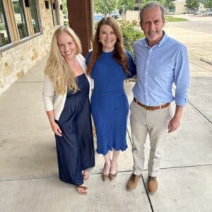 Dr. Sarah Saxon with Steve Mallett and Michelle Lewis